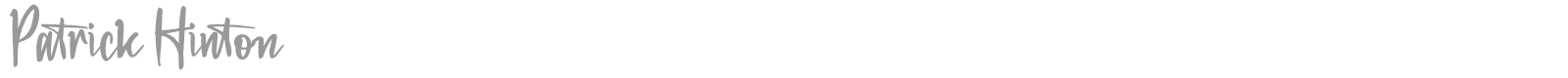 Patrick Hinton font preview